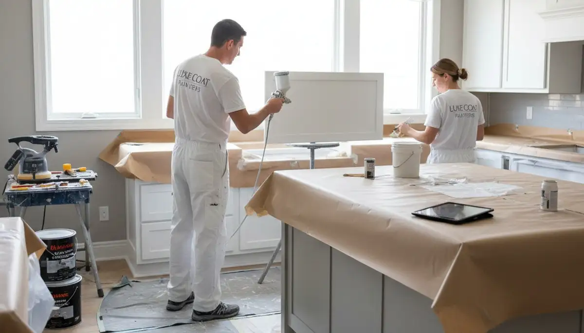 Professional kitchen cabinet painting and refinishing in Cape Coral, FL by expert painters