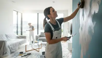 Professional faux painting and decorative wall finishes in Cape Coral, FL home interior