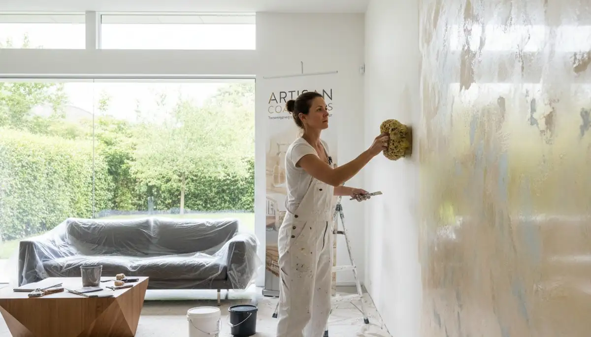 Professional faux painting and decorative wall finishes in Cape Coral, FL home interior
