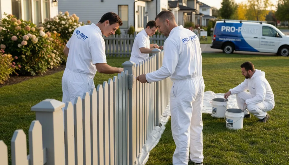 Professional fence painting in Cape Coral FL by expert house painters for durable, weather-resistant results