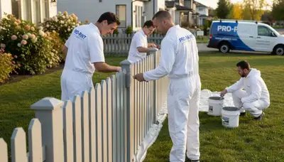 Professional fence painting in Cape Coral FL by expert house painters for durable, weather-resistant results