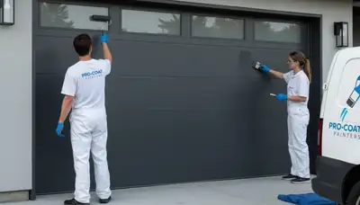 Professional garage door painting in Cape Coral FL enhancing curb appeal and weather protection