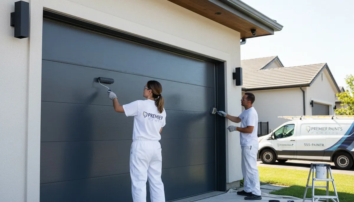 Professional garage door painting in Cape Coral FL for coastal durability and enhanced curb appeal