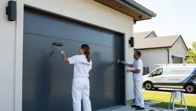 Professional garage door painting in Cape Coral FL for coastal durability and enhanced curb appeal