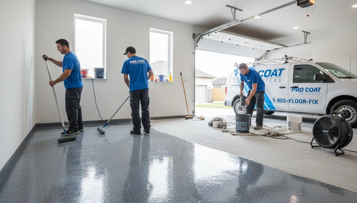 Professional epoxy garage floor coating in Cape Coral FL by local house painting experts