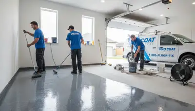 Professional epoxy garage floor coating in Cape Coral FL by local house painting experts