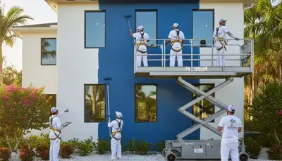 House painting service in Cape Coral, FL for residential exterior and interior home repainting