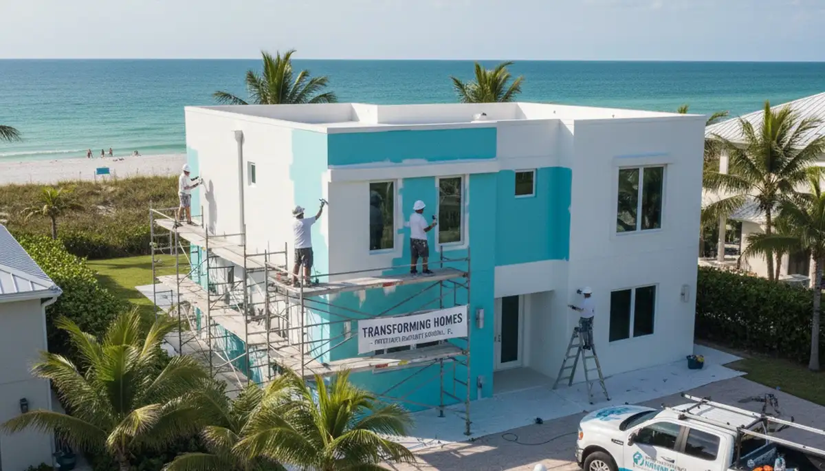 Cape Coral, FL house painting service by Painting Cape Coral FL for residential interiors and exteriors