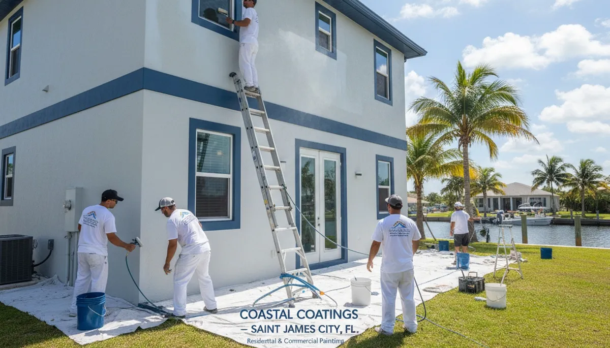 Cape Coral, FL house painting service by Painting Cape Coral for residential exteriors