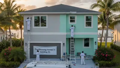 Cape Coral, FL house painting contractor providing professional interior and exterior painting services