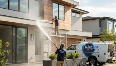 Professional pressure cleaning removing mold from Cape Coral FL home exterior surfaces