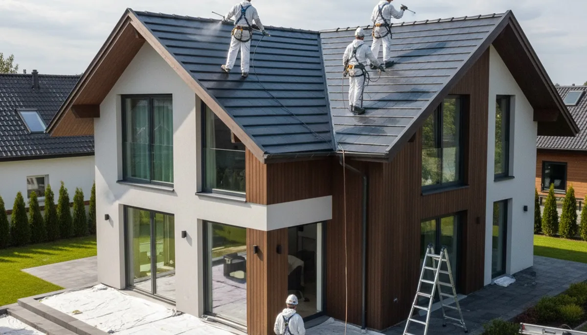 Professional roof painting and coating service in Cape Coral, FL for durable, weather-resistant finish