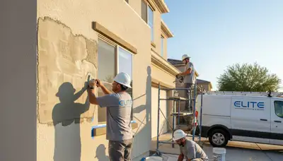 Professional stucco repair on Cape Coral FL home exterior restoring durability and curb appeal