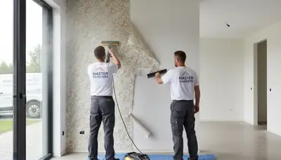 Professional wallpaper removal service in Cape Coral FL restoring smooth walls for painting prep